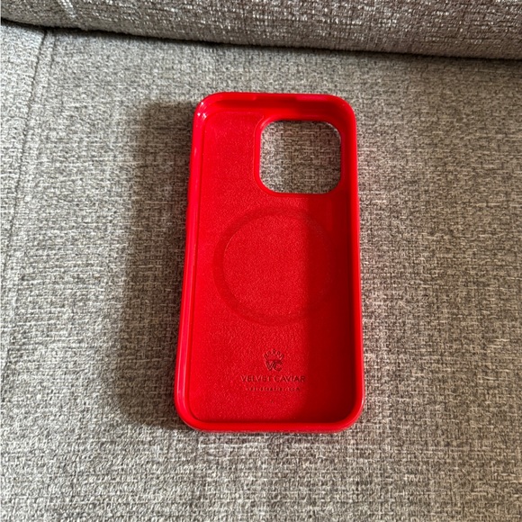 iPhone 15 Pro Case Velvet Caviar Red Leopard - Picture 5 of 5